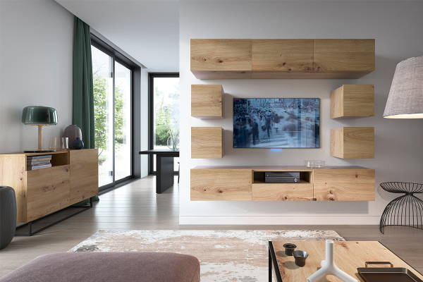 Kommode MOREWA Eiche für Wohnzimmer | www.artigo.at